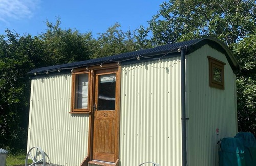 Higher Walton RV Rental | Cosy En-suite Shepherd Huts in beautiful wooded area.