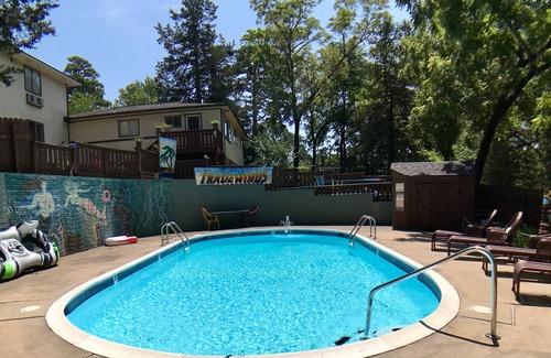 Eureka Springs Historic District Cottage | Cottage with a pool, washer/dryer, cable, partial AC & grill