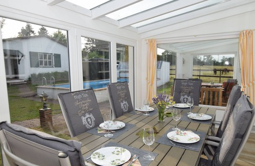 Bosau House | Country house hideaway with outdoor pool, sauna and fireplace in East Holstein