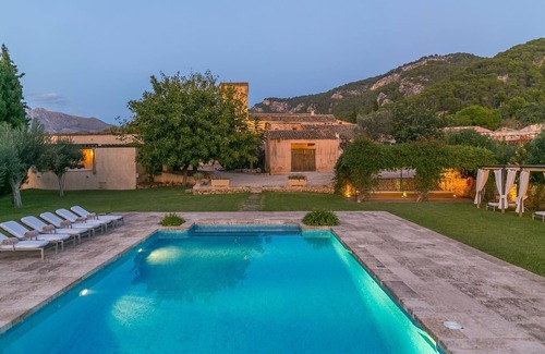 Andraitx Villa | Country House 'Historica House with Pool Free Wifi' with Mountain View, Wi-Fi and Air Conditioning