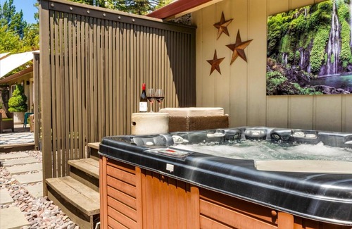 Guerneville House | Country Roads - Hot Tub Game Room Dog Friendly