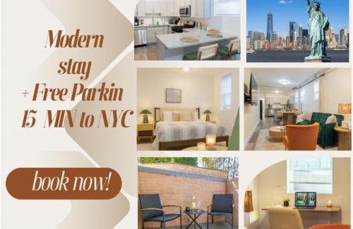 The Heights Apartment | Cozy 1BR Apt Free Garage Parking Near NYC