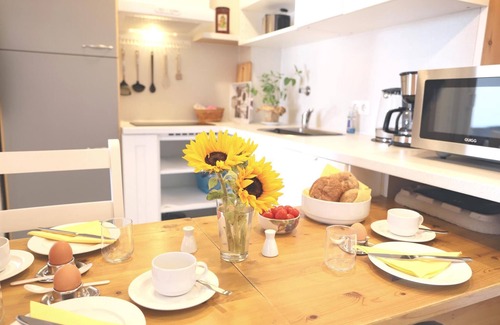 Westerland Apartment | Cozy 2-room apartment with south-facing balcony, wellness area in Westerland