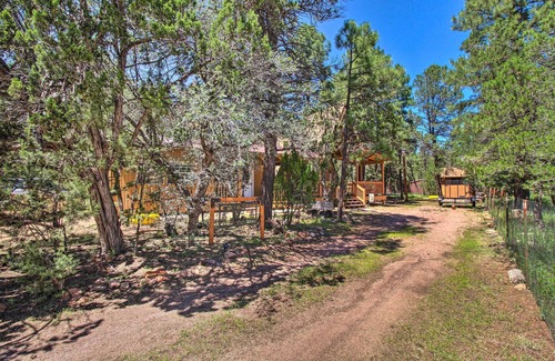 Overgaard Cabin | Cozy A-Frame Cabin in Overgaard: Pets Welcome