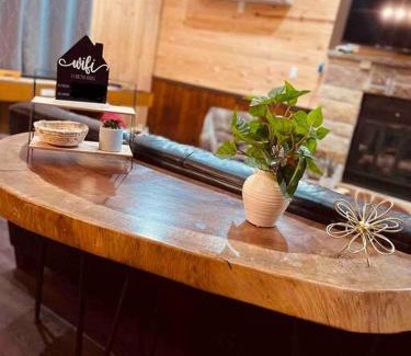 Tobyhanna House | Cozy Cabin in Pocono Farms with Hot tub Fire pit and close to many attractions