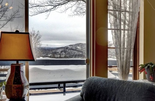 Sainte-Agathe-des-Monts Ski Chalet | Cozy Chalet near Mont Tremblant w/ Private Spa + Fireplace / Sleeps 6 / Nature