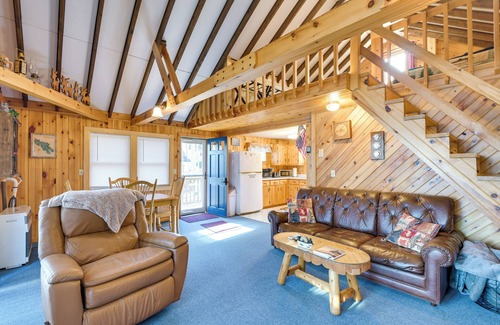 Eddington Cottage | Cozy Chemo Pond Cabin w/Dock & Waterfront Views