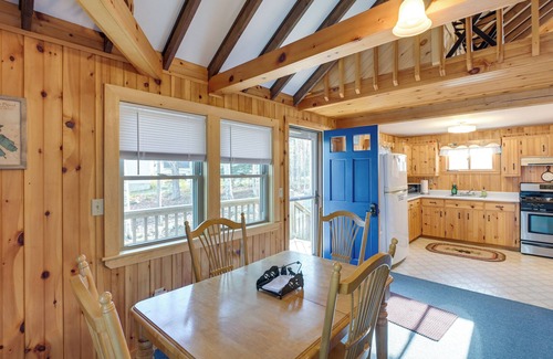 Eddington Cottage | Cozy Chemo Pond Cabin w/Dock & Waterfront Views