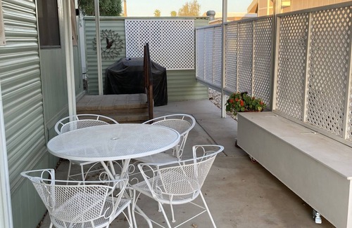 Yuma Cottage | Cozy cottage in premier active 55+ resort.