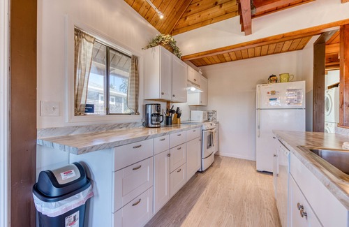 Rockaway Beach House | Cozy dog-friendly home with beach access, large deck, games, & bay views