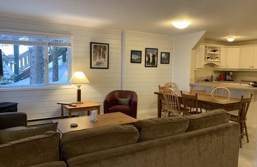 Silver Star Mountain Apartment | Cozy, ground floor suite, with private hot tub - backs onto chairlift.