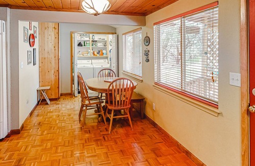 Wishon Cabin | Cozy lake-area cabin w/private firepit, deck, gas grill, wood fireplace, & A/C
