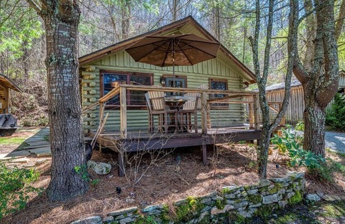Topton Villa | Cozy Lakefront Cabin on Lake Nantahala with Dock