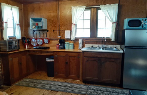 Broomfield Cabin | Cozy lakefront cabin with fireplace, private beach, 2 firepits. Open year round!