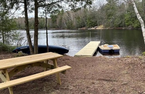 Deerbrook Cabin | Cozy Lakeside Cabin. Steps from Water. Near UTV, Hiking, & Snowmobiling Trails.