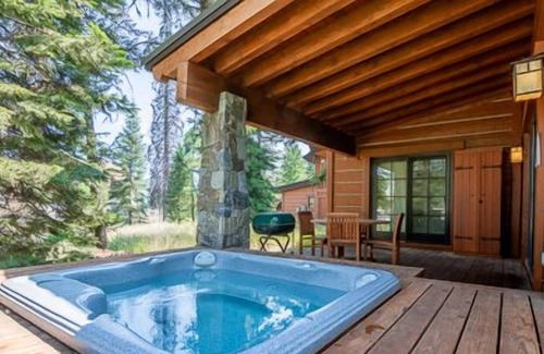 Tamarack Cottage | Cozy Living Room w/ Stone Fireplace | POMA Lift Access | Private Hot Tub & Patio