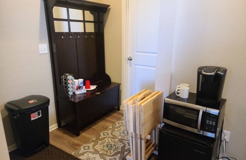 Belle Creek House | Cozy private bedroom and bathroom