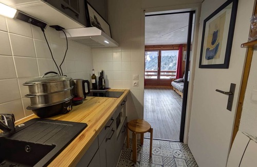 Beaufort Apartment | Cozy studio for 3 with garage at Planay slopes