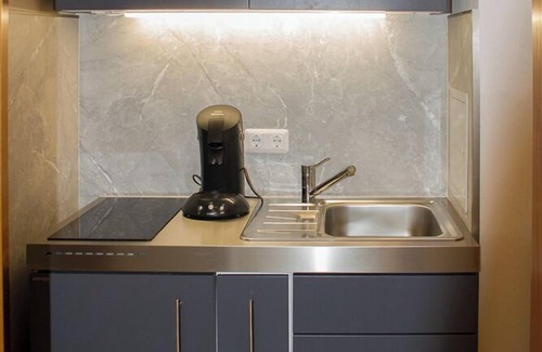 Kirchham Apartment | Cozy vacation apartment with sofa bed and fully equipped kitchenette.