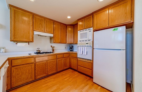 Shelter Cove House | Cozy vacation getaway with ocean views, grill, games, W/D, & wood stove