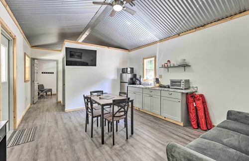 East Tallassee Cabin | Creekside Cabin Retreat w/Community Fire Pit