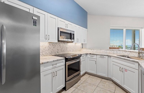 Avalon Beach Estates Condo | Crystal View 304 - Gulf View, Pet Friendly, Pool, Beach Service, Private Beach!