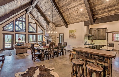 Angel Fire House | Custom Angel Fire Home: Views, Hot Tub & Fire Pit!