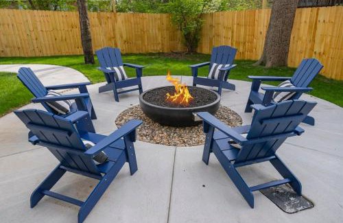 Donelson Hills House | Custom Home Office Suite Game Room & Fire pit