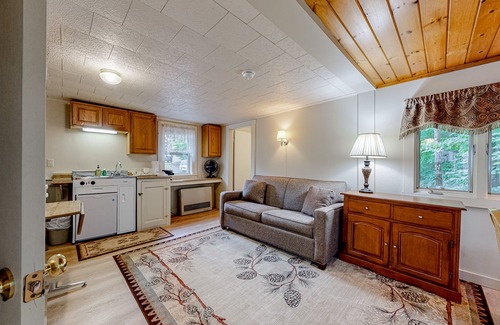 Lincoln Cabin | Cute Riverfront Cabin in Great Location w/Shared Pool, Kitchenette, & Free WiFi