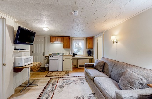Lincoln Cabin | Cute Riverfront Cabin in Great Location w/Shared Pool, Kitchenette, & Free WiFi