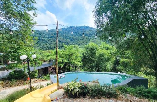 Quoc Oai Villa | Dốc Chill villa view núi, 3PN, biệt lập riêng khu, bể bơi vô cực, gần Ba Vì, Hà Nội