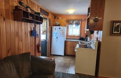 Iron River Apartment | Deer Trail Resort Lakeside 5 on Lake Delta near Iron River, WI