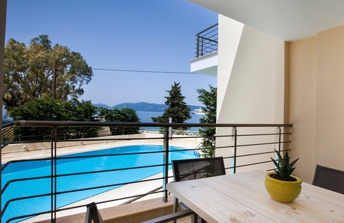 Karavomylos Villa | Deluxe Kefalonia Apartment | Apartment Amaryllis | 1 Bedroom | Outdoor Pool