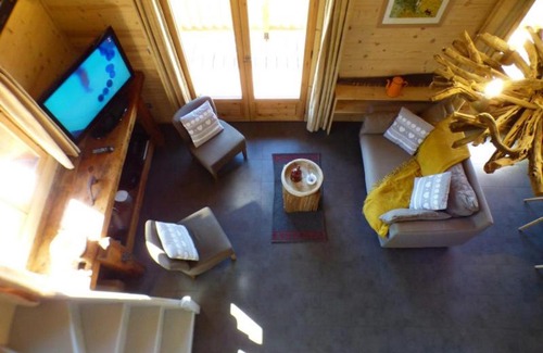 Les Saisies Ski Chalet | Demi Chalet duplex La Pierra Menta Les Saisies 6 pers 3 chambres