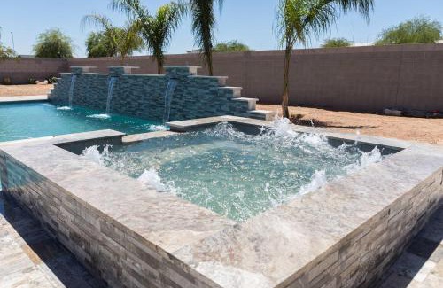 San Tan Valley House | Desert getaway retreat pool spa billiards bbq