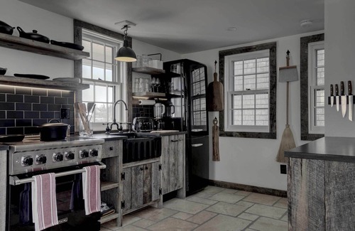 Nantucket Town Cottage | Design cottage on wharf in town - huge private deck, private dock