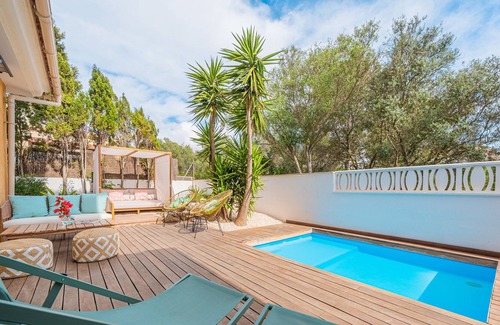 Badia Gran Villa | Design Villa Bahia Azul with panoramic sea view, pool, hot tub