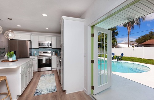 Sarasota House | Designer Coastal Pool + Game Room home close to Siesta and downtown