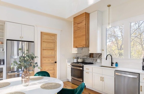 Downtown House | Designer Garden Home | Gas Fireplace