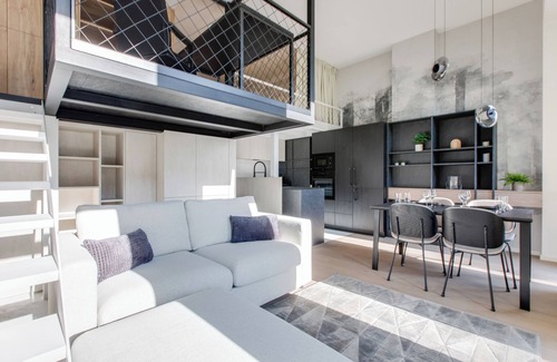 Holesovice Apartment | Designer Loft in Trendy Holešovice, Parking, Gym