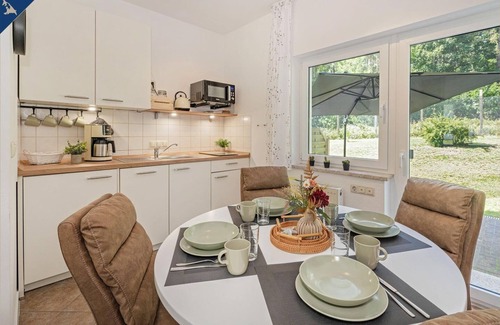 Garz Apartment | DHH Emily - Cozy semi-detached house with terrace and barrel sauna