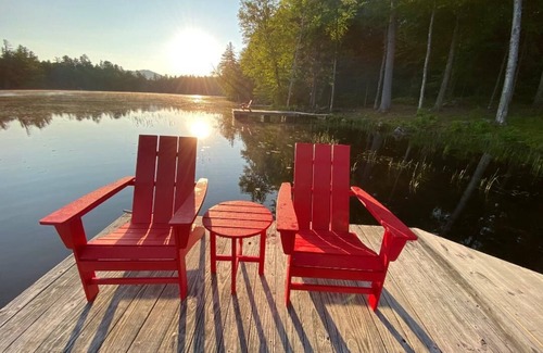Saranac Lake House | Diamond Dock Camp on Lake Oseetah: pet friendly, sleeps 10, 2 docks, AC!