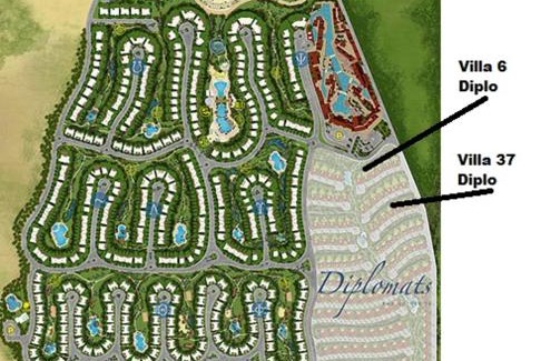 Ad-Dab'ah Villa | Diplomats villa 6 at the Mountain View North Cost Egypt Sahel Front View