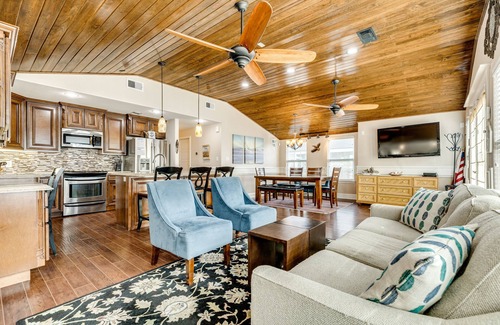 Bermuda Beach House | Dog Friendly Beachside Home w/Huge Deck, Fenced Yard, Great Kitchen & More!