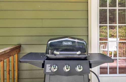 Clayton Cottage | Dog-friendly cottage with deck, grill, fireplace, and washer/dryer