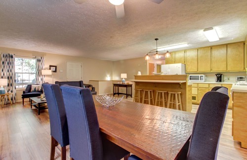 Clarkesville Cabin | Dog-friendly creekfront cabin on 2.5 wooded acres with game room, screened porch