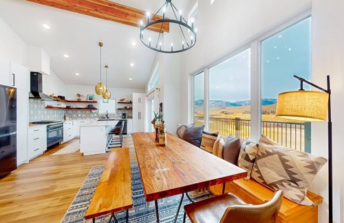 Grand Elk Ranch House | Dog-friendly golf course-front home with mtn & ski views, fireplace, & balconies