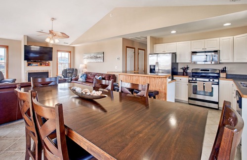 Frisco House | Dog-friendly home with hot tub, sunset sound view, & game room