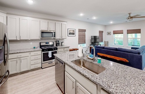 Port St. Joe House | Dog-friendly house with a pool, central AC, washer/dryer, patio, & WiFi