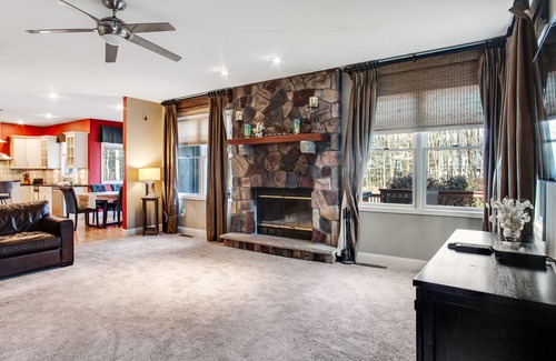 Blakeslee House | Dog-friendly house near skiing with fireplace, upscale kitchen & pool access